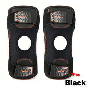 1/2PCS Adjustable Knee Brace with Side Stays Compression Knee Support Sleeve Sports Knee Protector for Running Cycling Gym