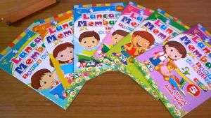 Buku Belajar Membaca Anak TK PAUD / Lancar Membaca Tanpa Mengeja 1 – 6 Full Colour / Serba Jaya - SB