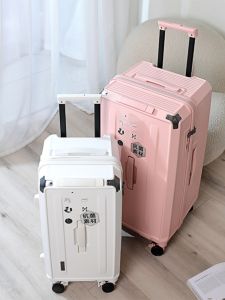 Large Capacity 20 Inch Silent Carry-On Luggage Polyester Pure Color TSA Password Lock Mens Travel Suitcase Handbag