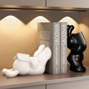 Modern Minimalist Rabbit Bookends Ceramic Tabletop Decorations Luxury TV Cabinet Accessories Shelf Decorations Gift for Friends
