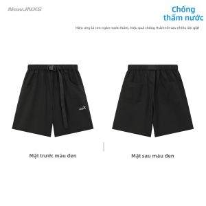 JNXS | Quần Short Rộng Mùa Hè Thường Ngày Ngoài Trời Có Dải Lưng Điều Chỉnh Chống Thấm Nước