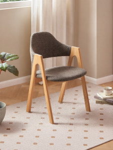 YUANSHI YUANSU | Nordic Style Solid Oak Padded Chair