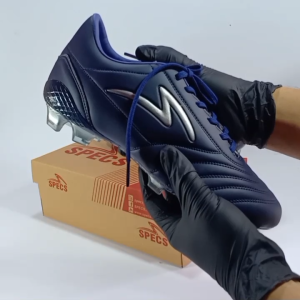 Sepatu Bola Specs Model Seri Classic type Sol Bening daya cengkram kuat warna Navy Terbaru