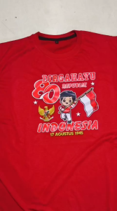 Kaos Lengan Panajang Pria 17 agustus Baju Hut Ri Kemederkaan Indonesia ke 80 Wanita Murah