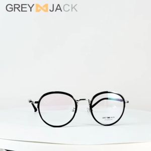 Grey Jack Frame Kacamata Bulat Simple Fashion Retro Bisa Minus Antiradiasi Blueray Photocromic Bluecromic 1922