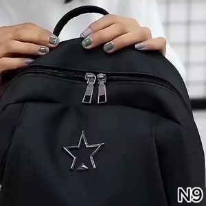 Tas Ransel Wanita Import Micro Motif bintang Korean Style N9