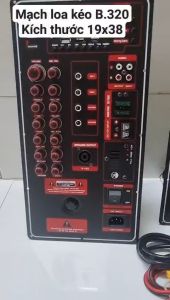 Mạch Loa kéo Kiểu Mạch Đứng B-320 Thùng Bass Đôi /Đơn 40 - 50 DSP Reverb