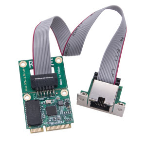 M.2 Gigabit Ethernet Network Card 2.5G/1000/100Mbps M2 RJ45 Lan Adapter RTL8125BG Chip Network Adapter Mini PCIE
