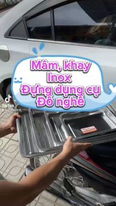 Khay Đựng Đồ Nghề Xe Máy Inox Dầy Nhiều Kích Cỡ Chất Lượng Cao- Đồ Nghề Xe Máy_Hà Nội