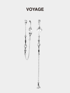ZHENGZHAO | Pearl Asymmetric Fringe Earrings