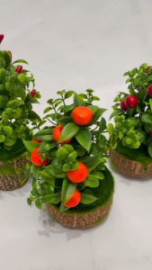 Dekorasi Ruang Tamu Tanaman Hias Artificial Mini Dekorasi Meja kerja ukuran 20 Cm TANPA POT / CZ-9#