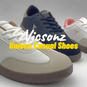 Vicsonz Womens Shoe VY79113/VY79114/VY79115 Black/White x Brown/White x Pink - Kasut Wanita Kasual Sneakers