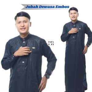 Jubah Gamis Pria Dewasa Langan Panjang Manset