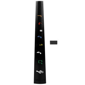 IRIN | Violin Fingerboard 4/4 Ebony Wood Fingerboard with Nut – Replacement A‑Style Ebony Fretboard for 4/4 Violin Durable & Stable