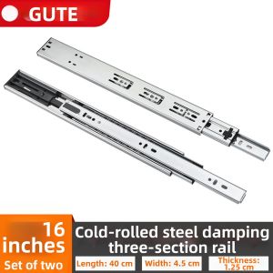 GUTE | Triple Section Silent & Shock Absorption Drawer Slide