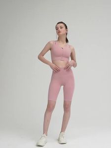 alo yoga บราสปอร์ตซิปหน้าความแข็งแรงสูง บราโยคะแบบถ้วยคงที่ ระบายอากาศได้ กันกระแทก เสื้อกั๊กฟิตเนส