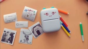 Mini Portable Thermal Printer Wireless Bluetooth Pocket Printer Paper Photo Label Sticker Notes Printer