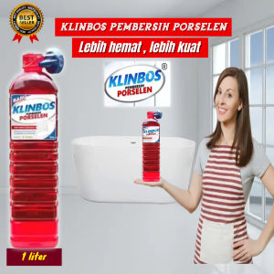 KLINBOS PORSELEN 1 LITER Pembersih Kerak 5X Lebih Kuat Untuk bersihkan kerak  Kamar mandi