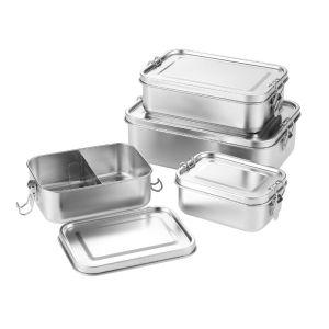 R.joy - 304 Stainless Steel Lunch Box 850ml / Kotak Makan Sekat Anti Tumpah Tempat Bekal Leakproof