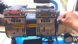 Máy nén khí không dầu Đài Loan START ST0612 - Tự động nạp khí giảm âm chống ồn - Bình 12 lít - Thợ Săn Máy Ngon