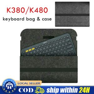 【Local delivery】 K380 Keyboard Bag Portable Flexible Carrying Case Accessories Felt For Logitech K480 Keyboard Accessories