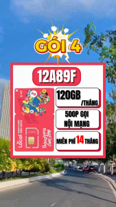( 14 THÁNG ) SIM 4G LOCAL CHUYÊN DÙNG MẠNG - DATA TỐC ĐỘ CAO 4GB/NGÀY + TẶNG THÊM 500 PHÚT GỌI NỘI MẠNG - TRỌN GÓI 14 THÁNG KHÔNG PHÁT SINH CHI PHÍ | 12A89F 12A79 12A69 12A45F - FREESHIP - CHƯA KÍCH HOẠT