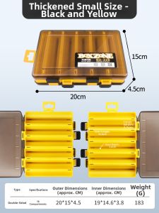 Durable Bifacial Thicker Multi-functional Lure Box
