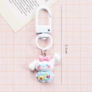 Sanrio style Pendant Keychain cartoon key ring kawaii DIY Couple Key Ring Ins Keychain Key Chain Ring