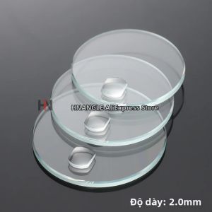 Đồng Hồ Đeo Tay Bằng Kính Khoáng Phẳng Tròn Có Độ Dày 2.0mm Cửa Sổ Ngày Tháng Kính Lúp Pha Lê Trong Suốt Đường Kính 295mm-335mm - 1/2 Chiếc