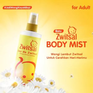 ZWITSAL Body Mist Eau De Zwitsal Spray for Adult 100 mL | Wangi Lembut Khas Bayi