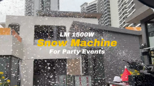 Outdoor indoor remote control stage special effects 1500W snow machine for DJ christmas activities wedding party snow foam machine