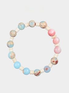 Dopamine Natural Shoushan Stone Beaded Bracelet for Women Luxury Minimalist Elegant High Aesthetic Value Student Party Jewelry