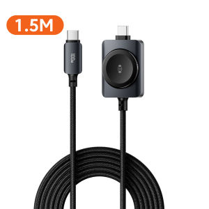 OLAF | Cáp Sạc Không Dây 100W 2 Trong 1 Type C Sang Type C Sạc Nhanh Cho iPhone 15/16/17 iPad iWatch Cáp USB C Bện