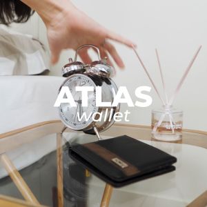 VONA Atlas Wallet - Dompet Pria Lipat Dua Kombinasi Warna Kulit Sintetis