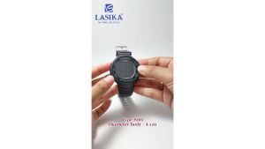 Jam Tangan Bulat Digital Sporty Strap Rubber Premium LASIKA 8110