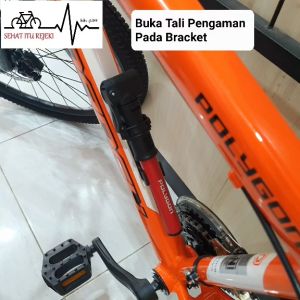 POMPA MINI SEPEDA POLYGON MP-01 ALUMINIUM TUBE HIGH PRESSURE 100 PSI Pompa Sepeda Ringan Dan Portabel - Lazada