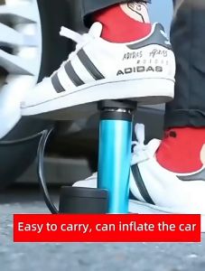 Pompa Injak Kaki Foot Pump Portable Ban Motor Mobil Sepada Bola Pompa Angin Sepeda Portable Pump