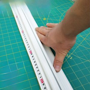 New Thickened Hardened Straight Ruler Aluminum Alloy Advertising Artistic Knife Protection Ruler Wide Business Supplies