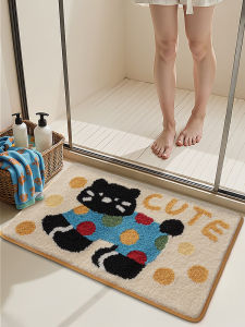 Home Use Cartoon Bathroom Mat Quick Dry Anti Slip Door Mat for Toilet And Bedroom Entrance Non Slip Rug Floor Carpet