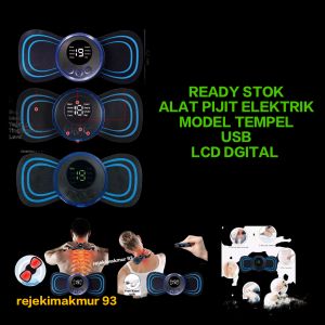 REJEKI 9393 - NEW ORIGINAL Alat PIJAT TERAPI LEHER PUNGGUNG PERUT PAHA BAHU PUNDAK OTOT MASSAGER Alat PIjat Tempel Serbaguna