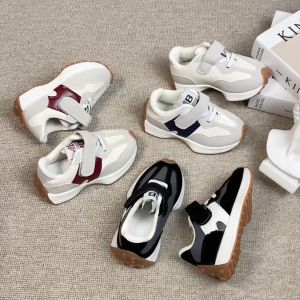 KD20974 Sneakers Anak Casual Sporty Import - Sepatu Olahraga Nyaman dengan Motif Grafis Warna Cerah Bahan Kulit Sintetis