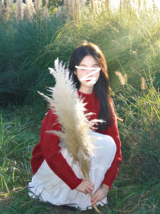 เสื้อสเวตเตอร์ถักสีแดง ทรงหลวม อบอุ่น สำหรับผู้หญิง ฤดูใบไม้ร่วง/ฤดูหนาว เสื้อชั้นใน เสื้อคลุมกันหนาว แฟชั่น ลำลอง คอกลม แขนยาว