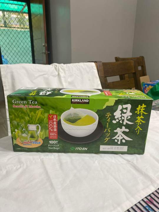 Kirkland green tea sencha and matcha 100 teabags Lazada PH