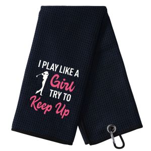 Funny Microfiber Premium Golf Towel For Women Embroidered Golf Towels for Golf Bags,Golf Accessories for Women Golfers