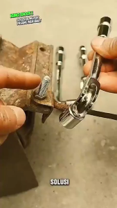 ISKU Kunci Sock L 8-17mm Double Sock Allen Key 2 Way Dr 1/2inch 6pt Shock Wrench L