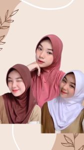 Jilbab Bergo Hamidah Jersey | Bergo Sport Premium Kerudung buat olahraga hijab sporty voli bergo oval terlaris bergo oval S M L