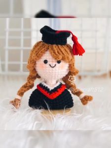 Móc khoá búp bê tốt nghiệp búp bê cử nhân dễ thương làm quà tặng trang trí (sẵn)