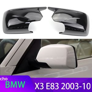 Ốp Gương Chiếu Hậu Màu Đen Bóng Kiểu Dáng Mới 2024 Cho BMW X3 E83 2003-2010 Kèm Dụng Cụ Lắp Đặt