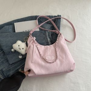 Túi Tote Da Dày Dung Tích Lớn Túi Tròn Dây Đeo Chéo Thường Ngày Túi Xách Nữ Túi Xách Tote Dây Đeo Chéo Dây Đeo Một Lòng Túi Xách Dày