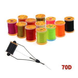 70D Fly Tying Thread for Size 14-22 Midge Nymph Small Dry Flies Tying Material Trout Fly Fishing Tying Line 12 Colors